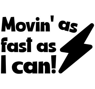 sticker auto in movimento veloce - TenStickers