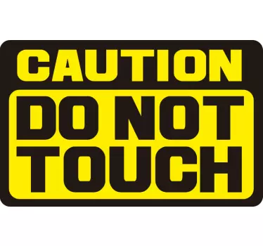 Attenzione non toccare gli adesivi per moto - TenStickers