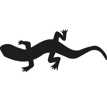 Adesivo per laptop forma di sagoma di lucertola - TenStickers