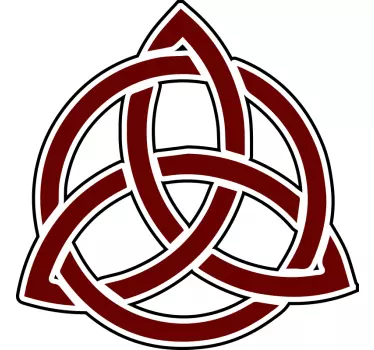 Adesivo geometrico disegno del nodo celtico - TenStickers