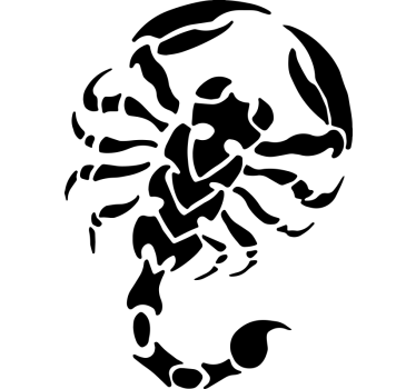 Adesivo per auto con scorpione - TenStickers