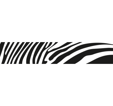 Adesivo per bici Imitazione della pelle di zebra - TenStickers