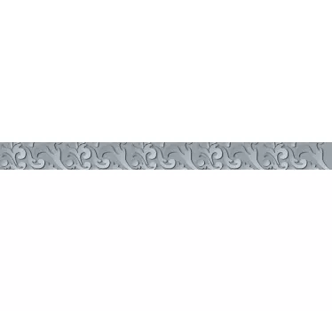 Greca adesiva per pareti Effetto metallo - TenStickers