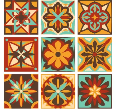 Adesivo per piastrella Ritorno agli anni '70 - TenStickers
