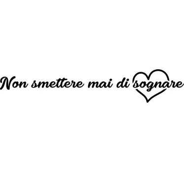 Frase adesiva per la casa Non smetti di suonare - TenStickers