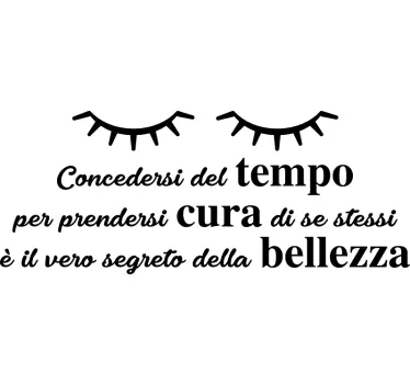 Adesivo Il tempo per te è la vera bellezza - TenStickers