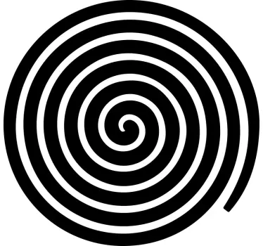 Adesivo geometrico composizione elemento spirale - TenStickers