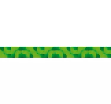 Greca adesiva per pareti Effetto verde con quadrati - TenStickers