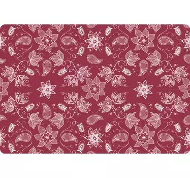 Adesivo pc Bellissimi fiori di paisley - TenStickers