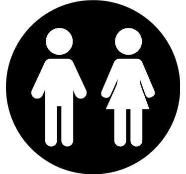 Adesivo porta Segno wc donna uomo - TenStickers