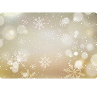 Adesivo per pc fiocchi di neve di natale - TenStickers
