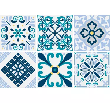 Adesivo per piastrelle motivi eleganti - TenStickers