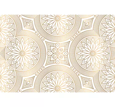 Adesivo per laptop illustrazione floreale geometrica - TenStickers