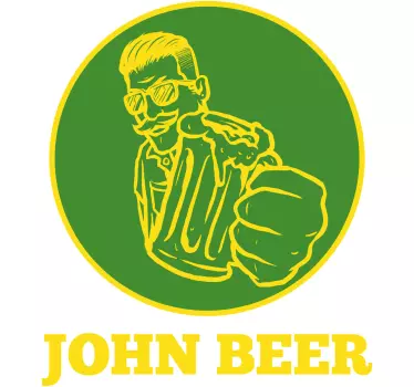 Adesivo per auto emblema per appassionati di birra - TenStickers