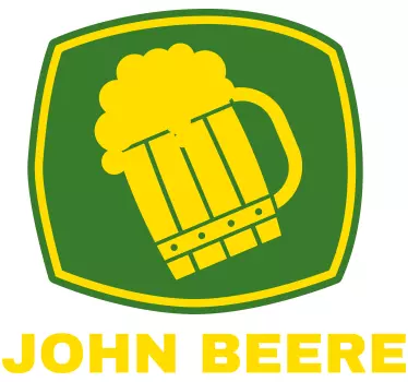 Adesivo per auto emblema boccale di birra - TenStickers