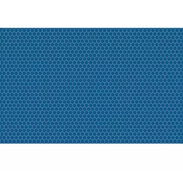 Adesivo murale rugby superficie a texture esagonale - TenStickers