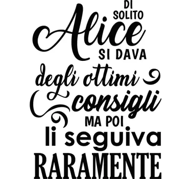 Adesivo per mobile Divertente citazione italiana - TenStickers
