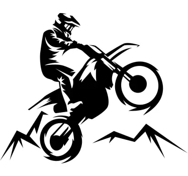 Adesivo di moto Motociclista - TenStickers