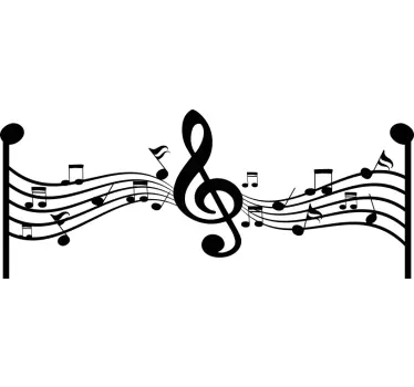 Sticker musica classica Chiave di violino - TenStickers