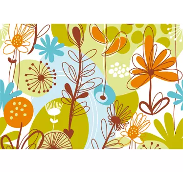 Skin adesiva portatile motivo floreale pop - TenStickers