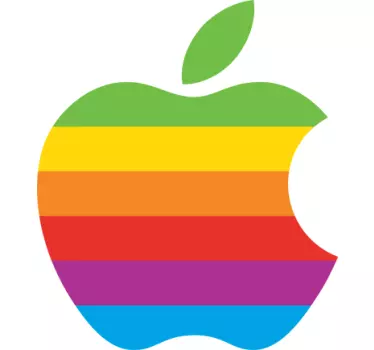 Adesivo per pc logo Apple Macintosh - TenStickers