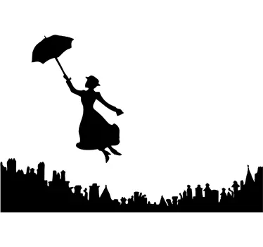 Skin adesiva portatile Mary Poppins - TenStickers