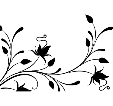 Adesivo pc piante silhouette - TenStickers