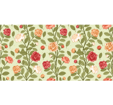 Adesivo per mobile Set di rose vintage - TenStickers