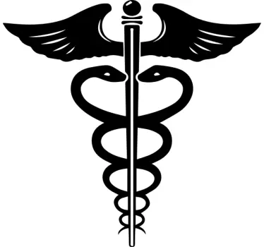 Wall sticker medicina e salute Simbolo medico greco - TenStickers