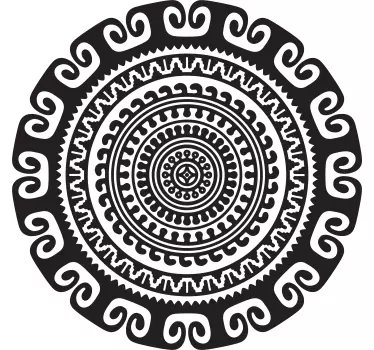 Adesivo geometrico motivo rotondo complesso - TenStickers
