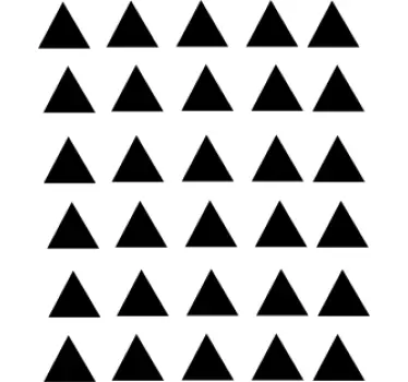 Adesivo geometrico motivo a parete triangolare - TenStickers