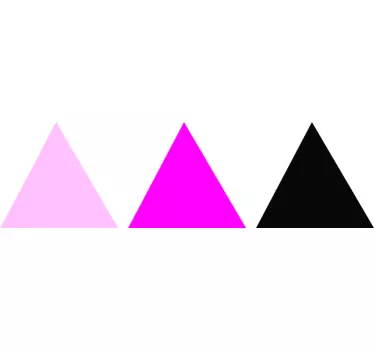 Adesivo geometrico disposizione triangolare vivace - TenStickers