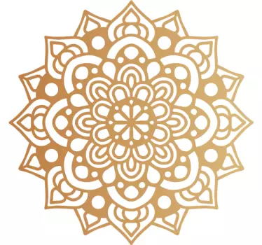 Adesivo murale floreale Mandala arabesco di lusso - TenStickers