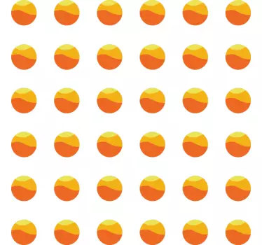 Adesivo geometrico motivi circolari colorati - TenStickers