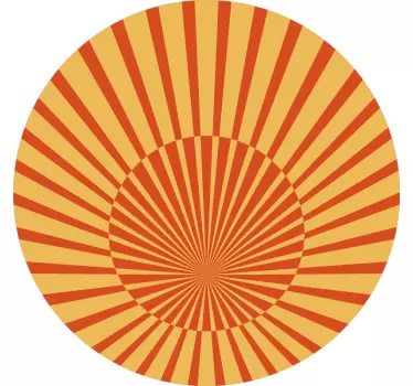 Adesivo geometrico motivo sole luminoso - TenStickers