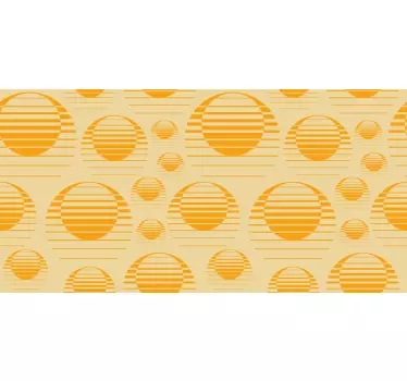 Adesivo geometrico motivi circolari chic - TenStickers