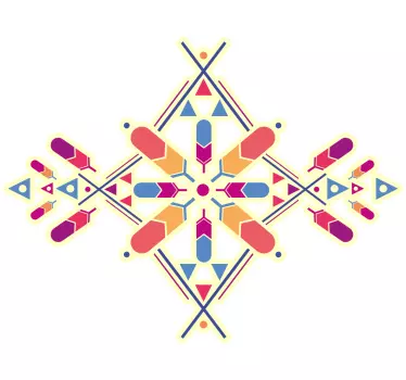 Adesivo geometrico componente vibrante - TenStickers