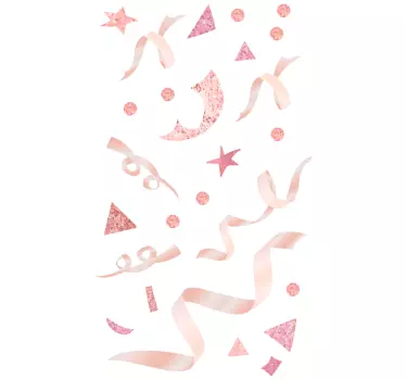 Adesivo neonato grafica pastello giocosa - TenStickers