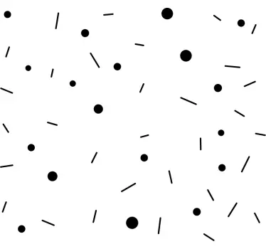 Adesivo geometrico motivo a pois astratto - TenStickers