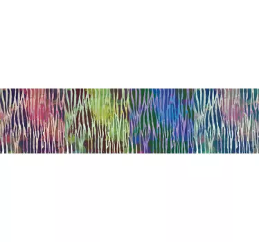 Greca adesiva strisce colorate texture - TenStickers