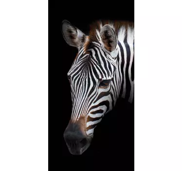 Adesivo Samsung ritratto di testa di zebra - TenStickers