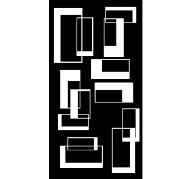 Adesivo box doccia rettangolare - TenStickers