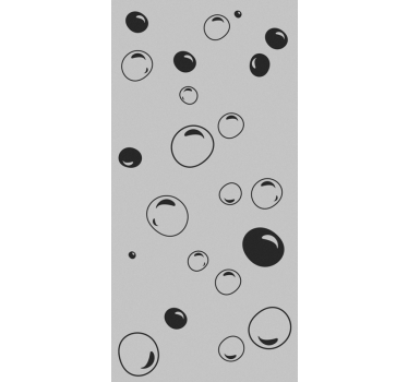 Adesivo per box doccia Bolle - TenStickers