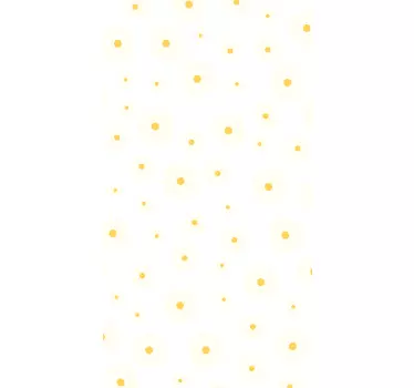 Adesivo per box doccia superficie a pois di margherite - TenStickers
