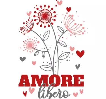 Adesivo fiore Dente di leone e libertà - TenStickers