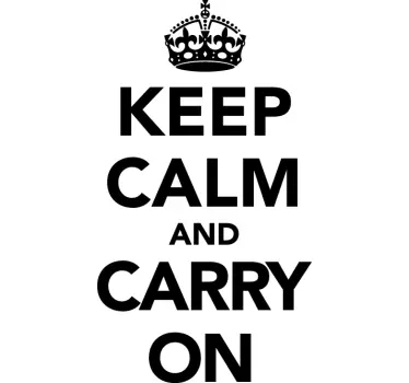 Sticker decorativo keep calm - TenStickers