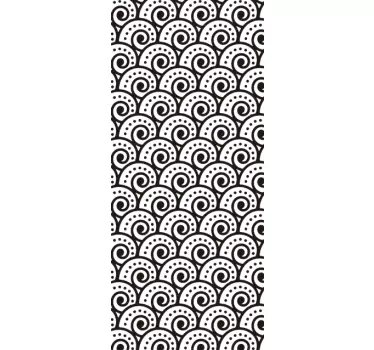 Sticker decorativo box doccia tsunami - TenStickers