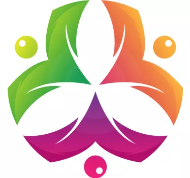 Adesivo geometrico simbolo astratto colorato - TenStickers