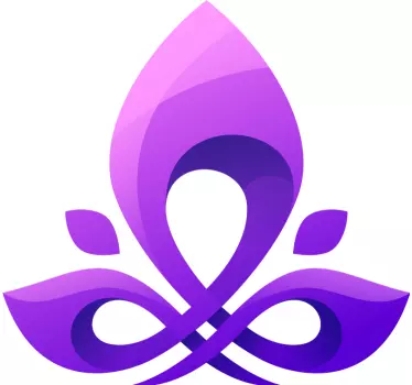 Adesivo geometrico motivo viola elegante - TenStickers