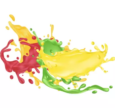 Adesivo geometrico forme di colore splendente - TenStickers